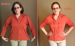 Pin-Tucked Top Before & After