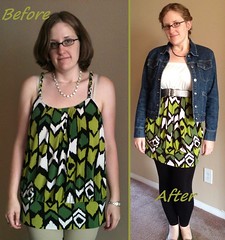 Green Mini Dress Before & After