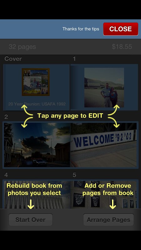 Editing a Keepsy Photo Book on an iPhone
