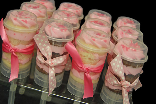 1st birthday pink cupcake push up pops