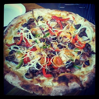 Steak Bomb #pizza  #sodelicious #yumo #dinner #whenpigsfly #maine