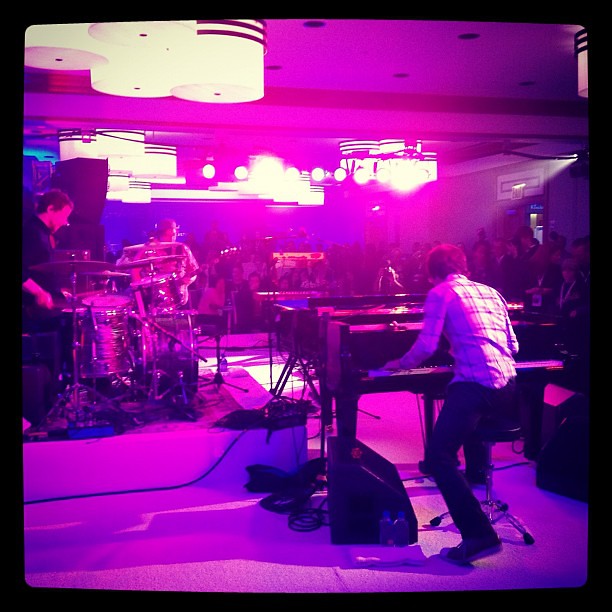 Ben Folds Five giving an intimate performance at the Westin in NYC. Reunited after 13 years!