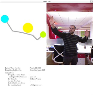 Picture of Skeltrack's test example using a Kinect in a vertical stance