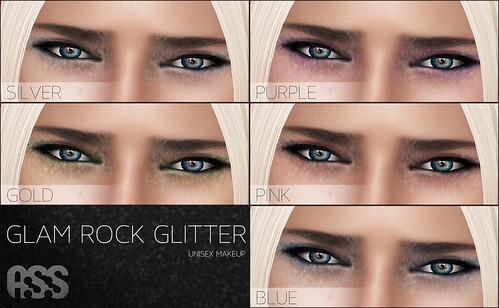A:S:S Glam rock glitter makeup
