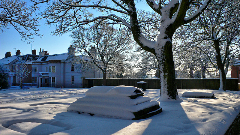 Minster Yard Under Snow