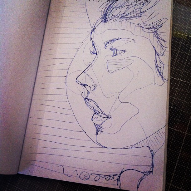 sketch with ball pen, 12oct2012