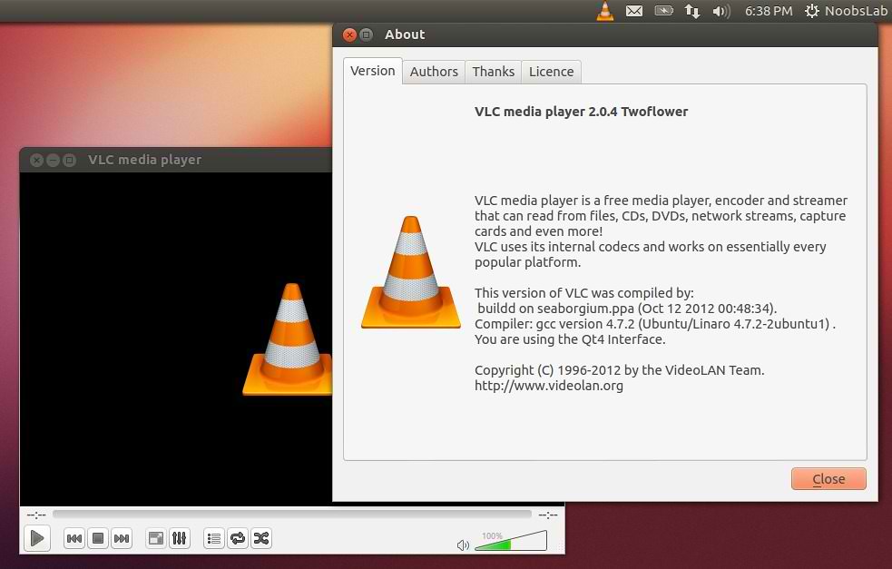 vlc pour ubuntu 12.10
