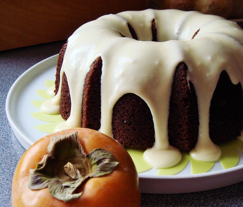 Persimmon Cake with Cream Cheese Icing