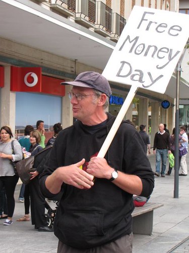 Ghee's Free Money Day, Exeter, Devon, UK