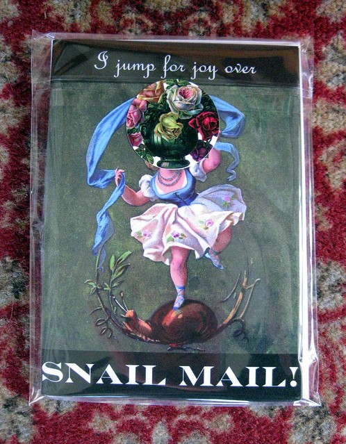 Notecards: I jump for joy over snail mail