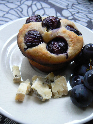 Coronation Grapes + Blue Cheese Muffins