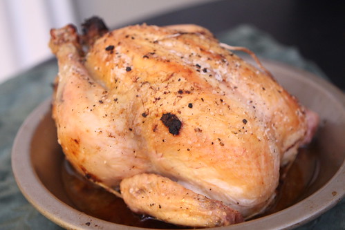 Roast Chicken with Meat Stuffing