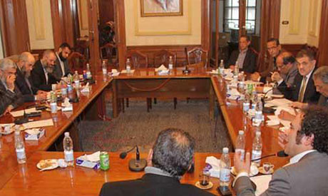 Egyptian meeting between the Nour Party and the National Salvation Front on January 31, 2013. A number of parties, religious groups and coalitions are holding dialogue aimed at resolving the political crisis. by Pan-African News Wire File Photos