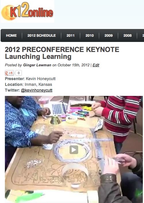 K12 Online Conference 2012 - Launching Learning