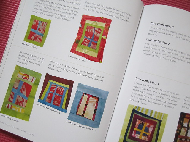 Spread from Gillman's book Free-form quilting