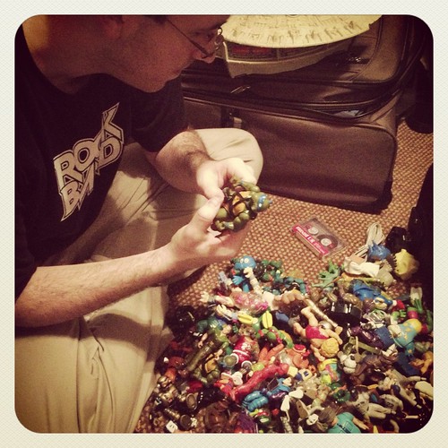 my husband and his action figures by ceck0face