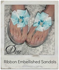 how to make Ribbon Detail Sandals