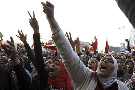 Mass demonstrations in Tahrir Square against the government of President Mohamed Morsi. Hundreds of thousands protested across the country on the second anniversary of the uprising on Jan. 25, 2013. by Pan-African News Wire File Photos