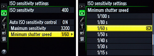 Nikon D600 ISO sensitivity settings menu auto iso screenshot how to use set up learn manual guide book dummies