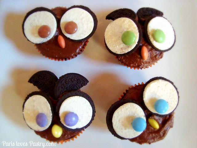 Oreo Owl Cupcakes