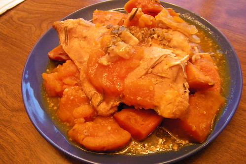 Chicken Stew With Sweet Potatoes and Carrots