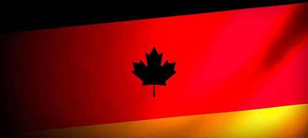 German-Flag-with-Maple-Leaf