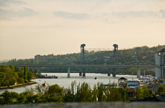 Rostov on Don - Ponts routier et ferroviaire vus depuis le Pont Voroshilovskiy