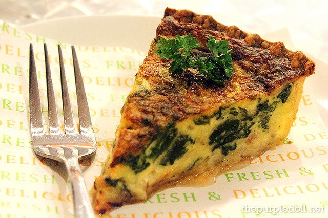 Spinach and Bacon Quiche P180