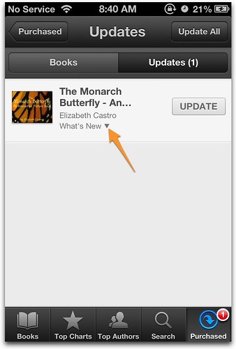 iBooks versioning on iPhone What's New?