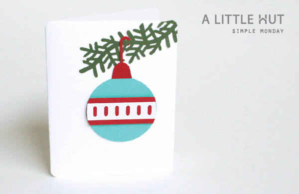 simple monday - ornament card