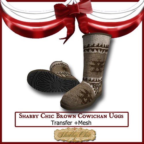 Shabby Chic Brown Cowichan Uggs by Shabby Chics