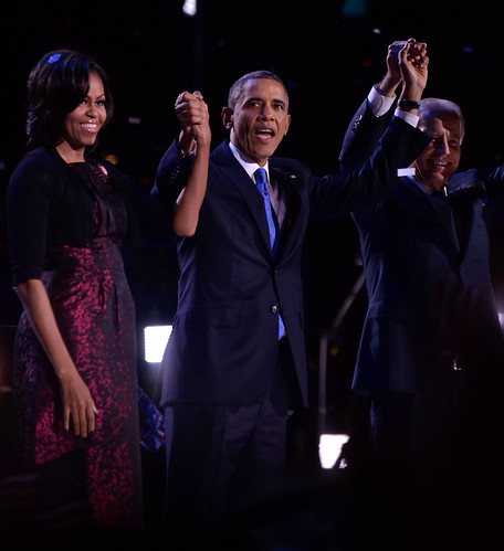 歐巴馬勝選之夜(攝影：Kevin Gebhardt / WCHI News)