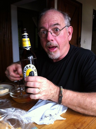 Jim's first drink in TZ