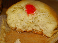 Muffin with cherry