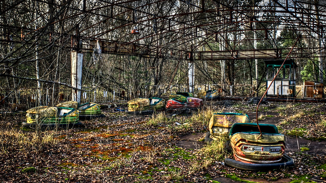 0318 - Ukraine, Pripyat, Bumper Cars HDR