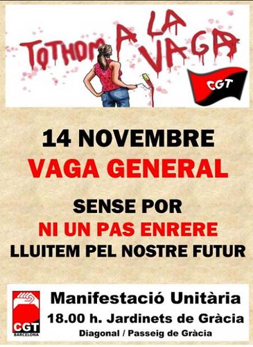 cartell vaga general #14n barcelona 2012