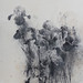 鳶尾花I.木炭、水彩、紙本.50x40cm.2009