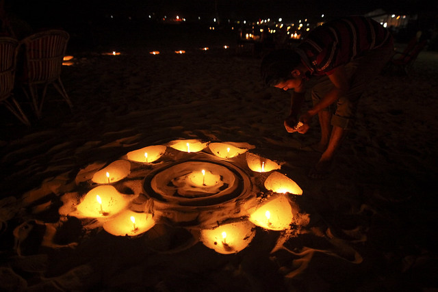 Diwali at Patnem beach, Goa