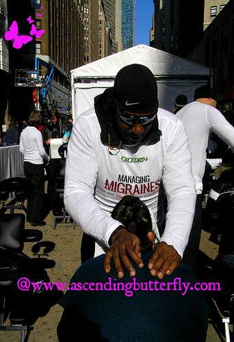 DRExcedrin Event Herald Square me 04 During Oasis Day Spa Massage WATERMARKED