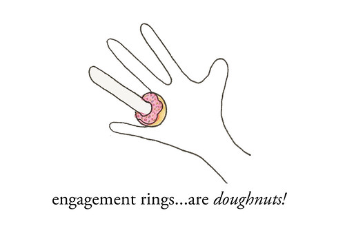 Engagement ring doughnut