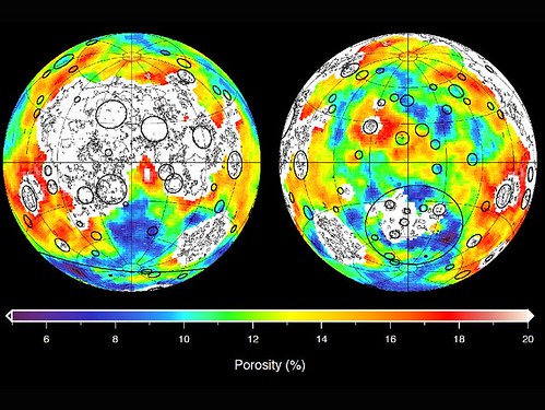 GRAIL mappa della densità della Luna