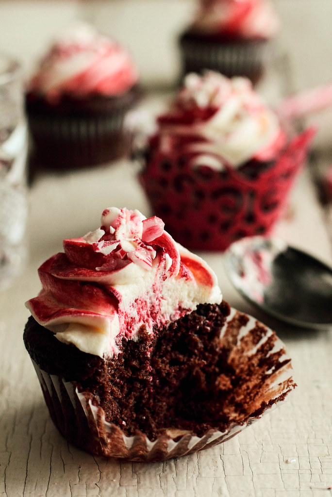 Candy Cane Cupcakes