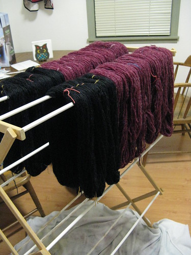 Processing frogged yarn