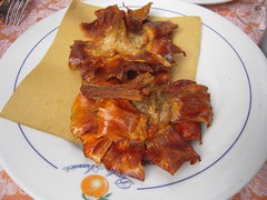 Fried Artichokes at Hosteria Piccolo Arancio