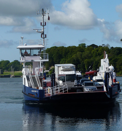 County Down: Strangford Ferry about to dock. Explored