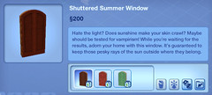 Shuttered Summer Window