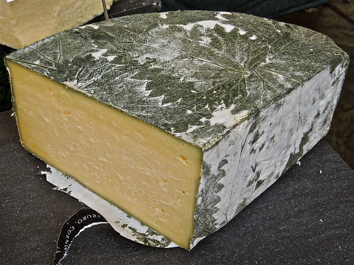 Delicious Cornish Yarg Cheese, Wrapped in Nettle Leaves by Irene.B.