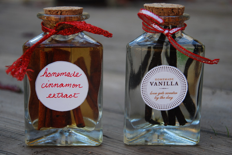 homemade vanilla and cinnamon extract