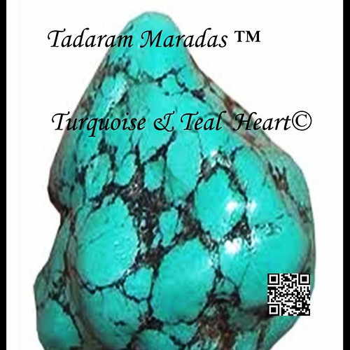 Turquoise and Teal Heart by Tadaram Alasadro Maradas