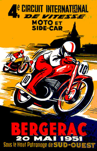 1951 Racing Poster by bullittmcqueen